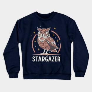 Stargazer Owl Crewneck Sweatshirt